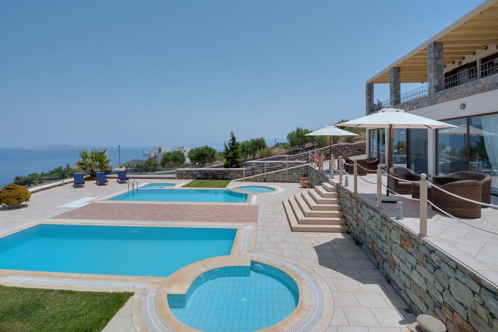 Sea Views At Villa Anemomylos With Heated Pool, Ping Pong And Tennis Agia Pelagia  Esterno foto
