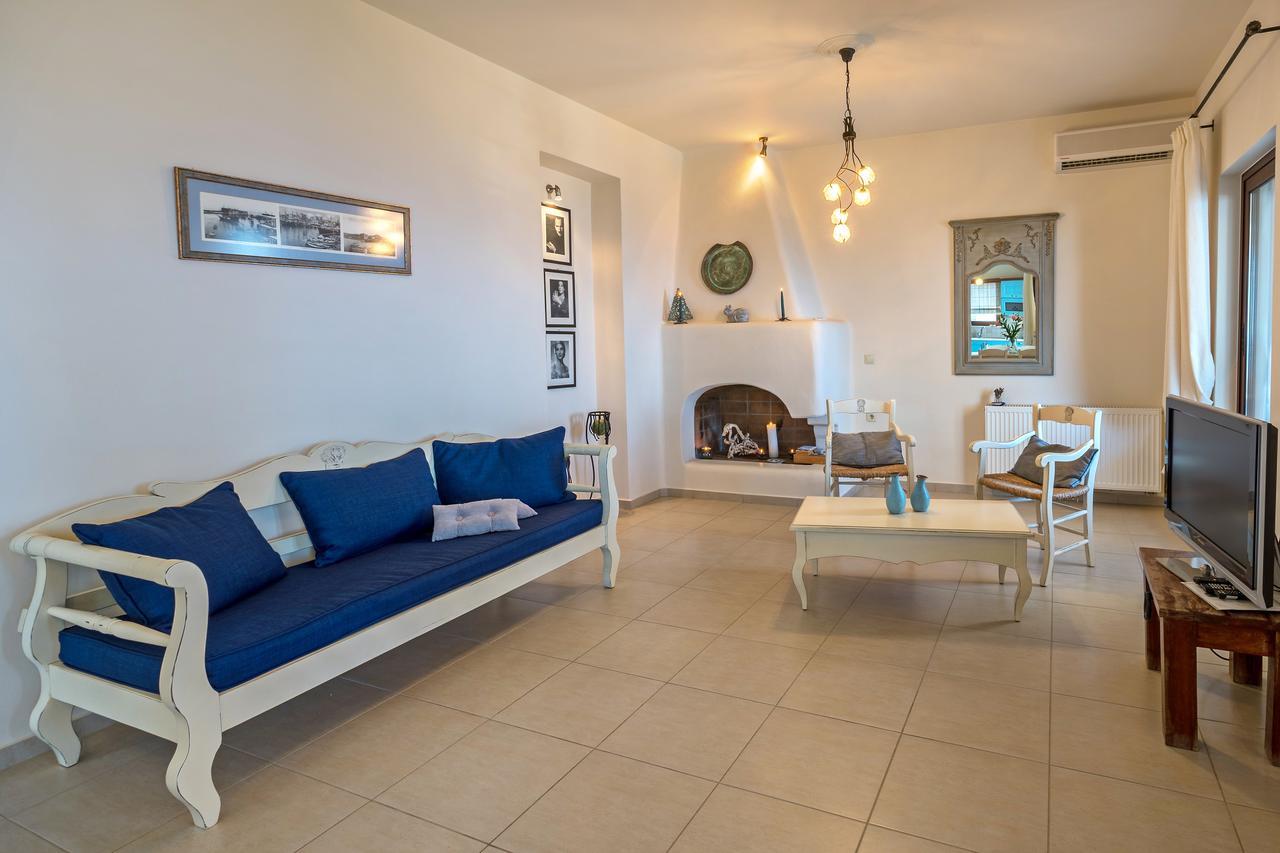 Sea Views At Villa Anemomylos With Heated Pool, Ping Pong And Tennis Agia Pelagia  Esterno foto